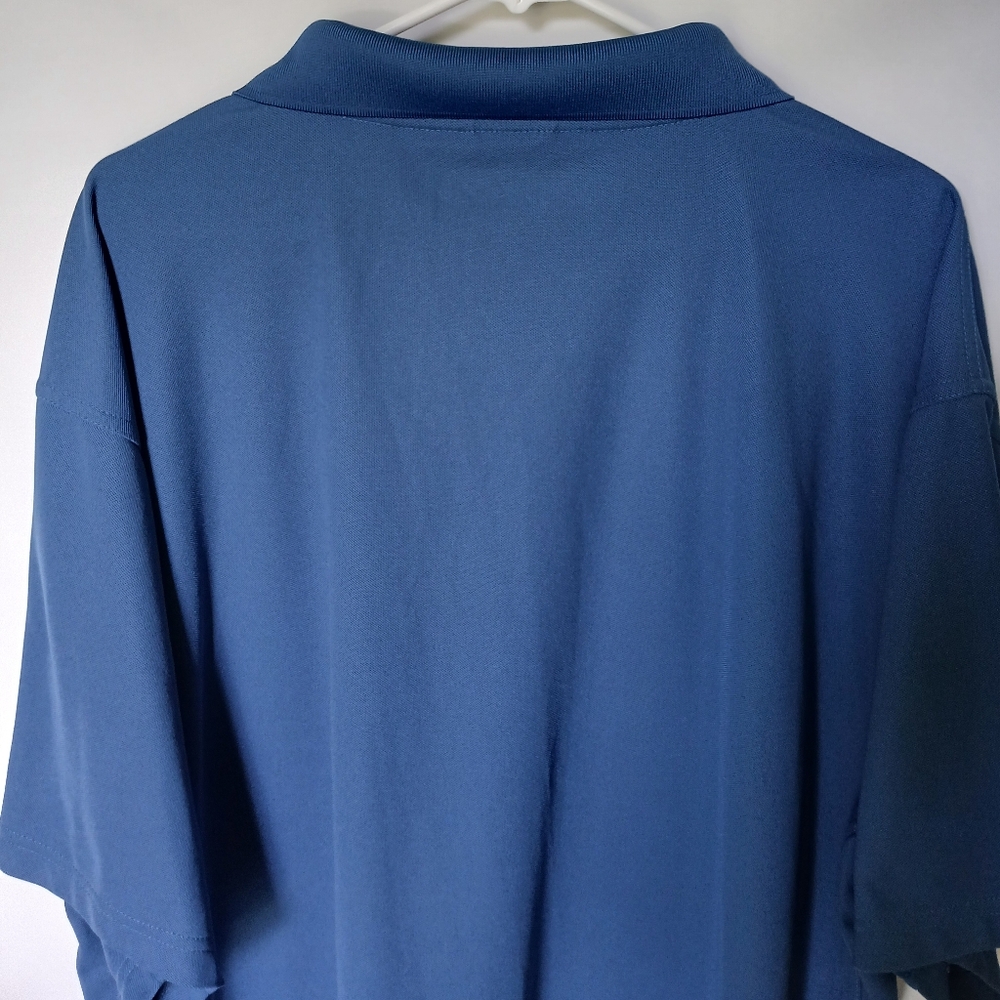 Wrangler Mens Authentics Breath-Dri Polo Golf Shirt 3XL/3TG Blue - Picture 5 of 7